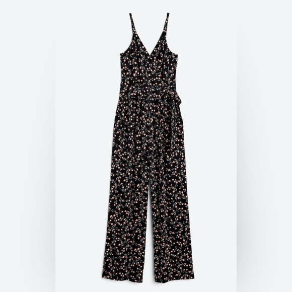 Kaleigh Pants - Kaleigh Women’s Black Floral Jumpsuit